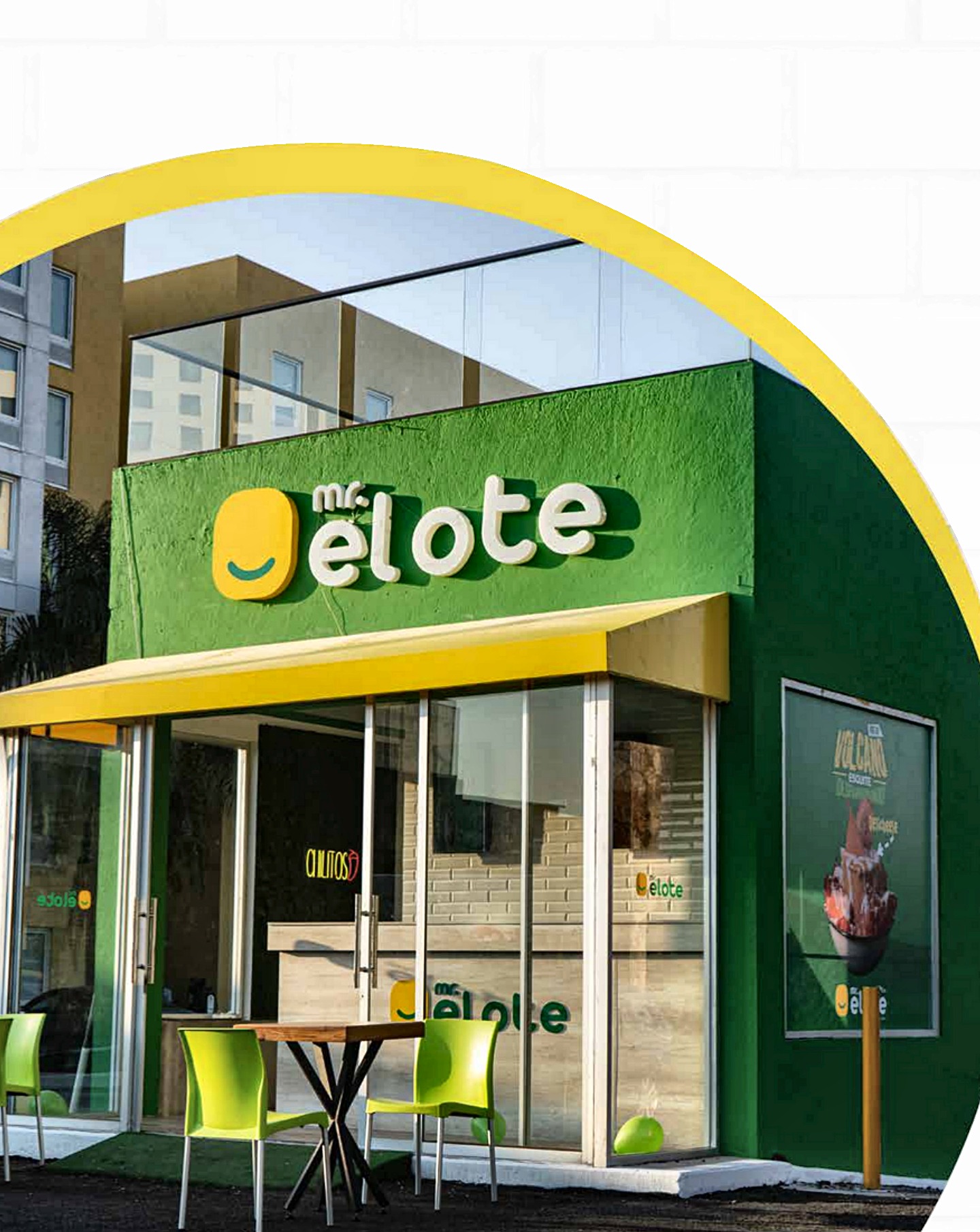 Fachada de una sucursal Mr. Elote